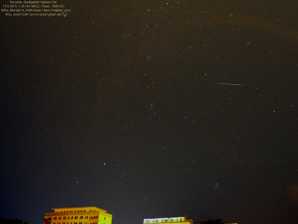 Eine Perseide 2015